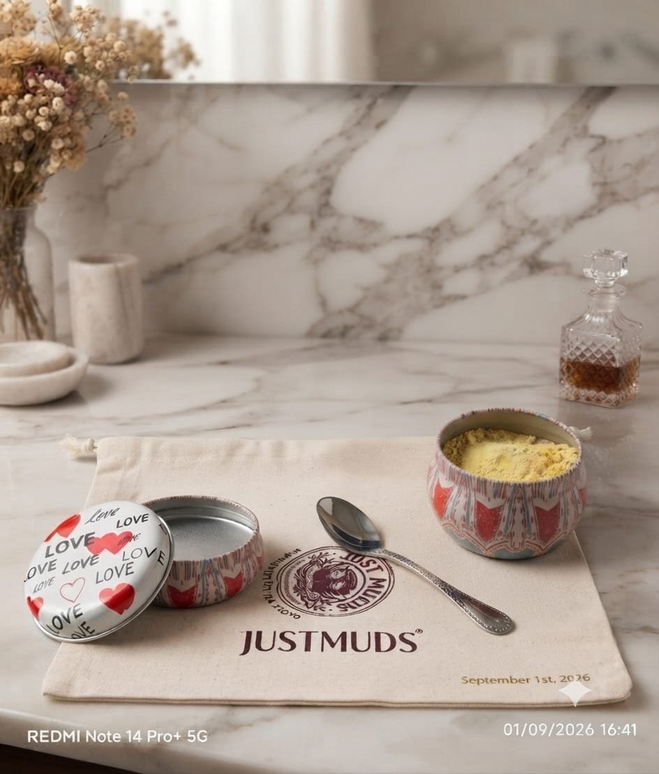 Justmuds only face pack along with Ahethetic spoon - Just Special